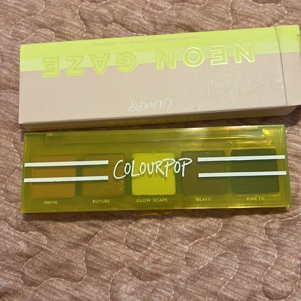 Colourpop neon gaze new in box eyeshadow palette makeup - Picture 3 of 4